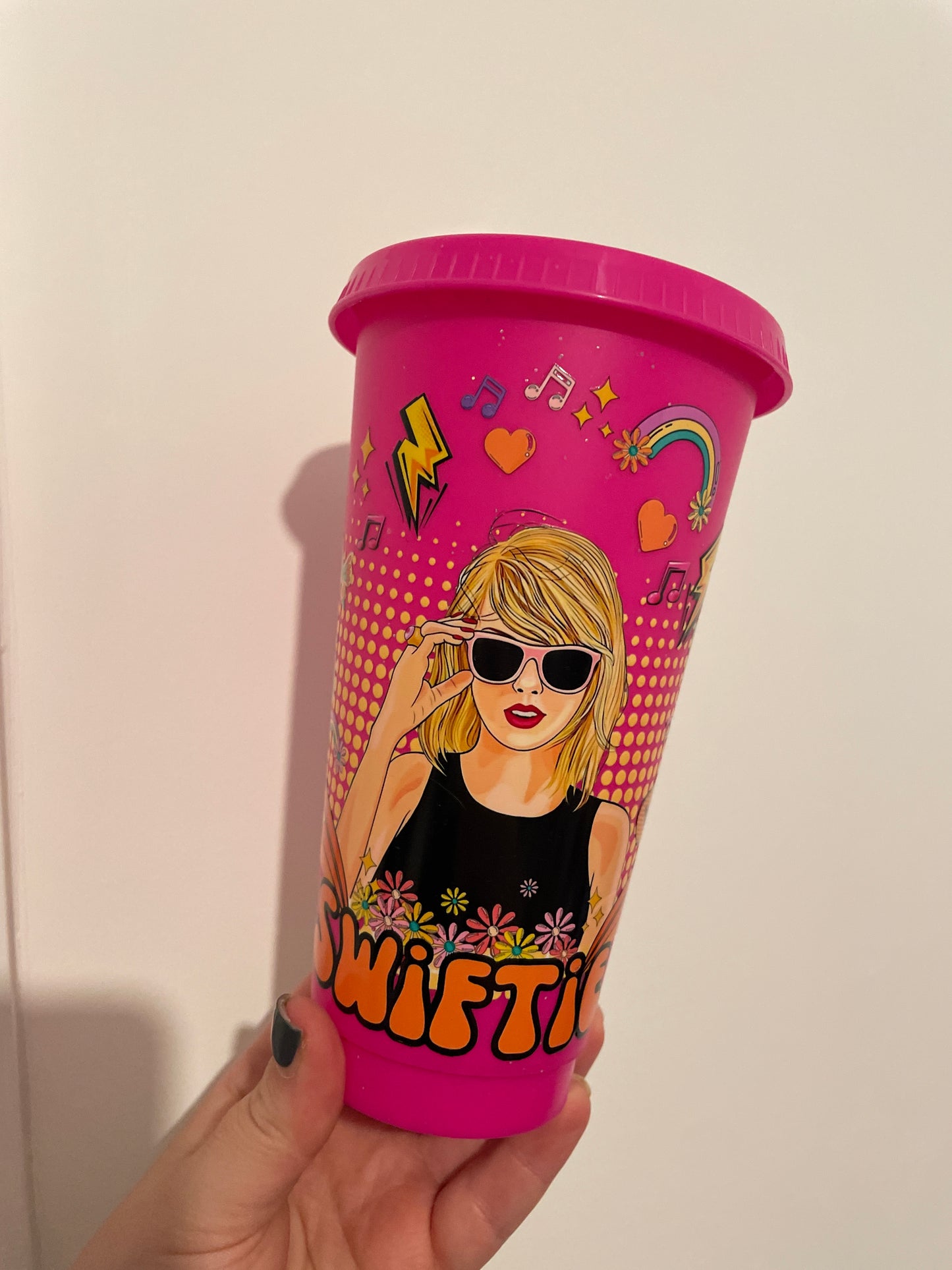 Swiftie Cold Cup - hot pink