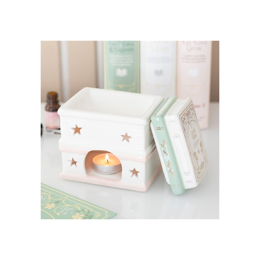 Book Stack Oil Burner