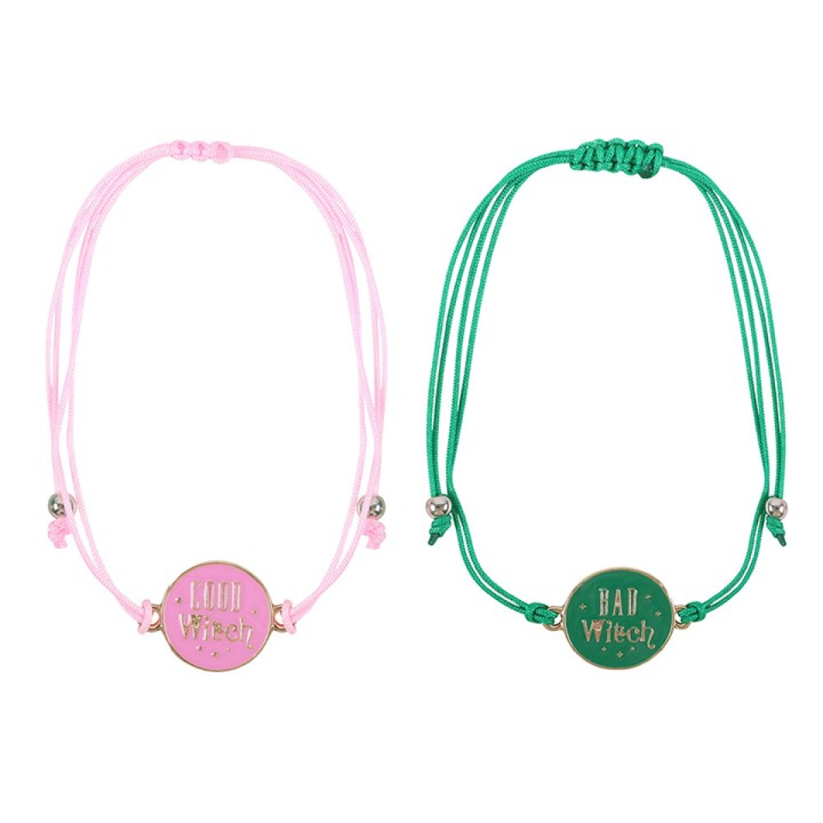 Set of 2 Good Witch and Bad Witch Bracelets