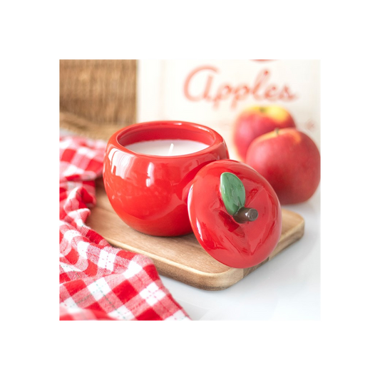 Apple Shaped Candle Jar