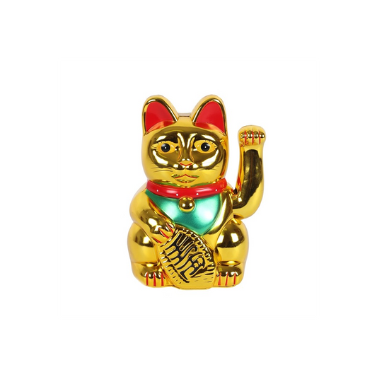 6 Inch Gold Money Cat