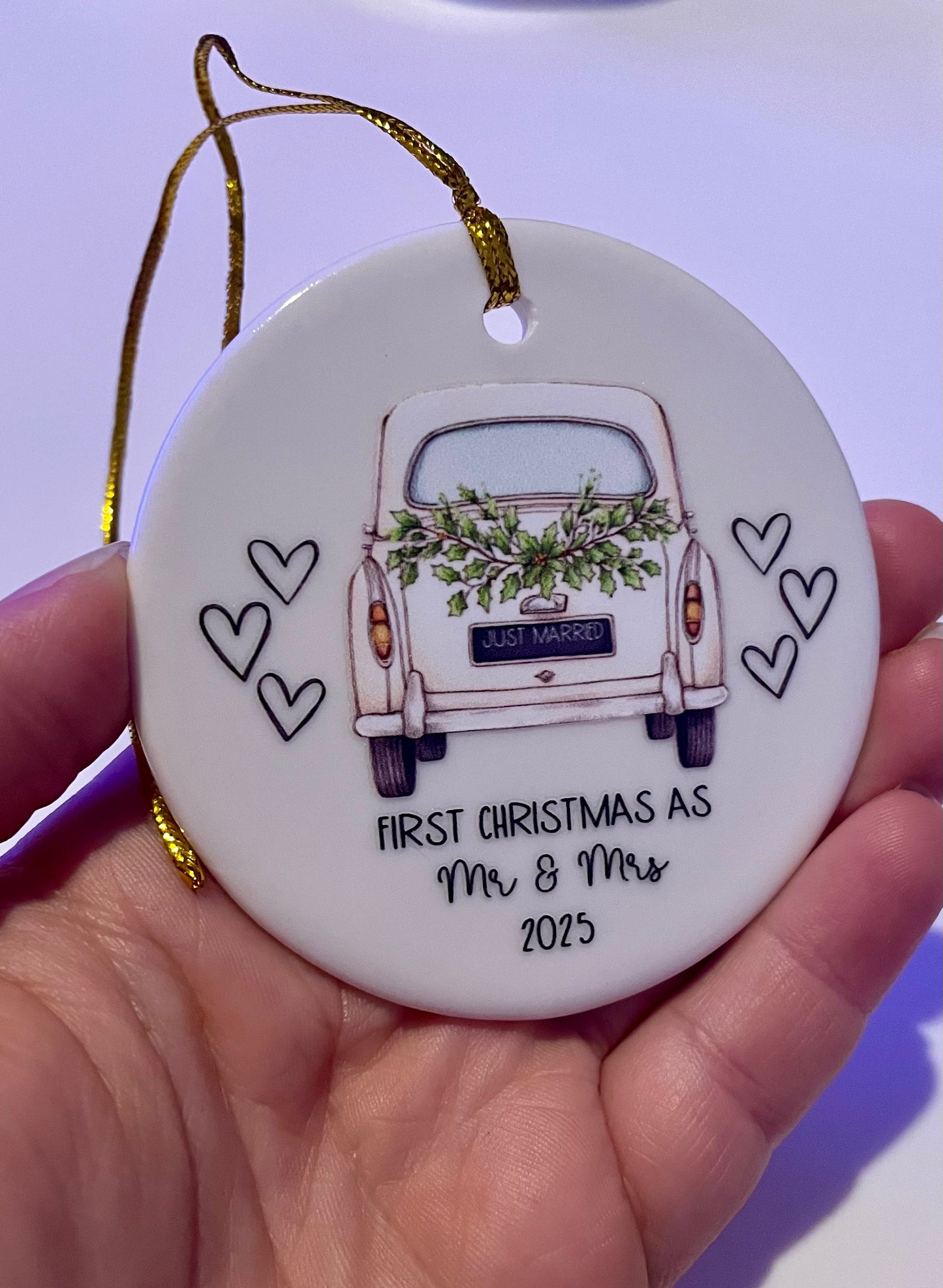 First Christmas as…2025 Ceramic Bauble